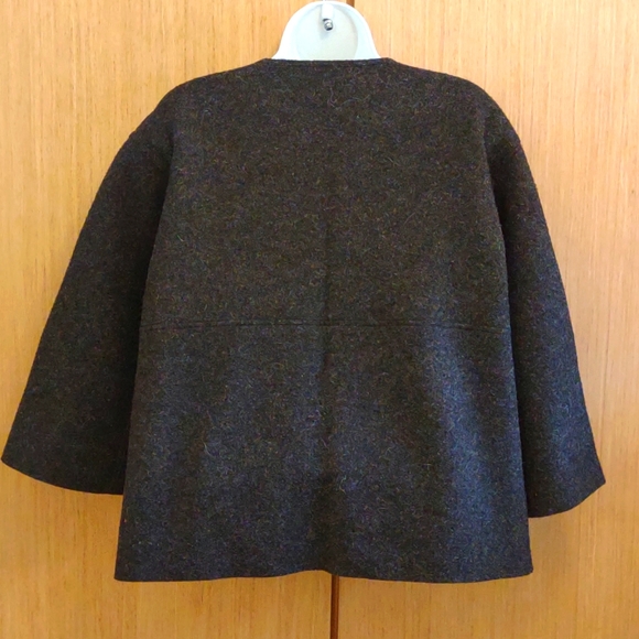 PETITES Eileen Fisher SZ PS Charcoal/60%Alpaca/Wool Jacket. - Picture 2 of 8